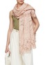 Figure View - Click To Enlarge - JANAVI - Carnation Cashmere Scarf