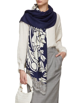 Figure View - Click To Enlarge - JANAVI - Birds Cashmere Scarf