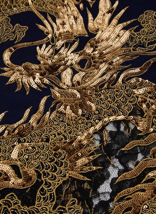 Detail View - Click To Enlarge - JANAVI - Dragon Cashmere Scarf