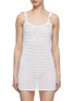 Main View - Click To Enlarge - TOVE - Spaghetti Tie Strap Knit Cotton Tank Top