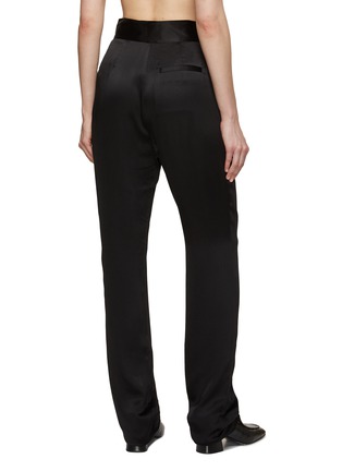 Back View - Click To Enlarge - TOVE - Tailored Front Pleat Silk Pants