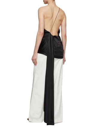 Back View - Click To Enlarge - TOVE - Asymmetrical Backless Silk Top