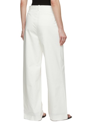 Back View - Click To Enlarge - TOVE - Tailored Front Pleat Cotton Pants