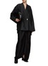 Figure View - Click To Enlarge - TOVE - Collarless Pearl Button Wrap Jacket