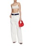Figure View - Click To Enlarge - ALEXANDER WANG - Tri—Layer Wide Leg Jeans