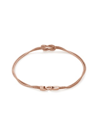 Detail View - Click To Enlarge - JOHN HARDY - Love Knot 14K Rose Gold Double Row Chain Bracelet — Size US