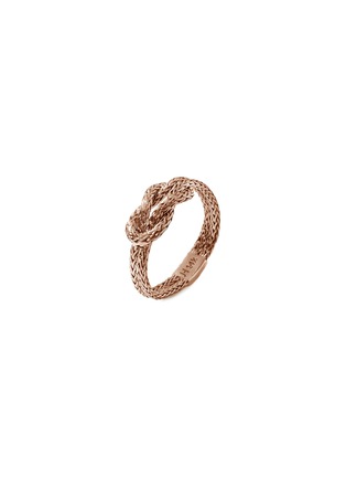 Detail View - Click To Enlarge - JOHN HARDY - Love Knot 14K Rose Gold Chain Ring — Size 8