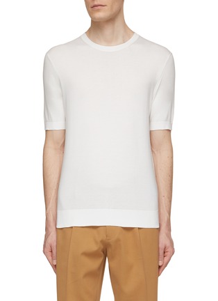 Main View - Click To Enlarge - ZEGNA - Cotton Knitted T-Shirt