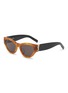Main View - Click To Enlarge - SAINT LAURENT - Tortoiseshell-effect Acetate Cat Eye Sunglasses
