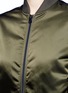 Detail View - Click To Enlarge - ACNE STUDIOS - 'Leia' satin bomber jacket