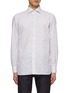 Main View - Click To Enlarge - LUIGI BORRELLI - NAPOLI - Spread Collar Check Cotton Shirt
