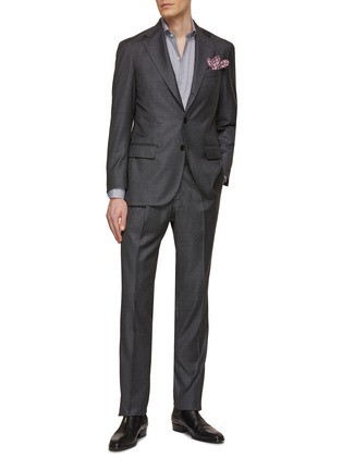 Figure View - Click To Enlarge - RING JACKET - Notch Lapel Wool Suit