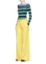 Figure View - Click To Enlarge - MRZ - Stripe rib knit sweater