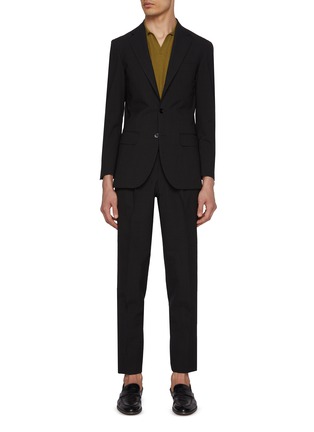 Main View - Click To Enlarge - RING JACKET - Notch Lapel Check Seersucker Suit