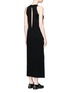 Back View - Click To Enlarge - CALVIN KLEIN 205W39NYC - Keyhole back wool dress