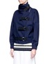Front View - Click To Enlarge - VICTORIA BECKHAM - Belted wool twill jacket