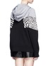 Back View - Click To Enlarge - MARC JACOBS - Zebra leopard print patchwork zip hoodie
