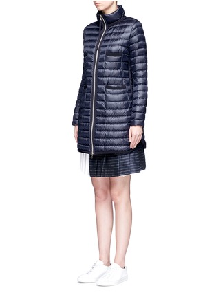 Front View - Click To Enlarge - MONCLER - 'Bogue' patch pocket quilted down jacket