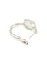 Detail View - Click To Enlarge - EMMAR - 18K White Gold Diamond Jade Hoop Earrings