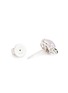 Detail View - Click To Enlarge - EMMAR - 18K White Gold Jade Stud Earrings