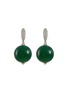 Main View - Click To Enlarge - EMMAR - 18K White Gold Diamond Jade Earrings