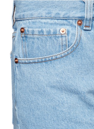 Detail View - Click To Enlarge - FORTE COUTURE - Pompom denim shorts