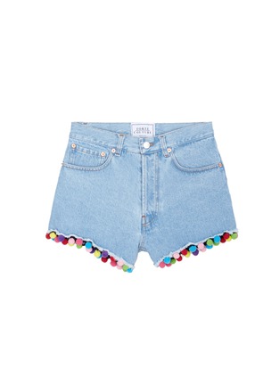 Main View - Click To Enlarge - FORTE COUTURE - Pompom denim shorts