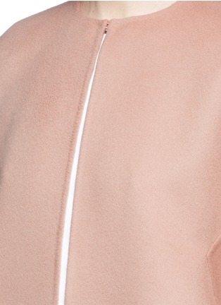 Detail View - Click To Enlarge - VALENTINO GARAVANI - Virgin wool-cashmere cape jacket