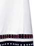 Detail View - Click To Enlarge - VICTORIA BECKHAM - Stripe rib knit hem satin skirt