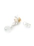 Detail View - Click To Enlarge - EMMAR - Jade Diamond 18K White & Yellow Gold Earrings