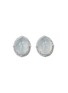 Main View - Click To Enlarge - EMMAR - 18K White Gold Diamond Jade Earrings