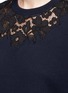 Detail View - Click To Enlarge - 3.1 PHILLIP LIM - Floral lace appliqué boxy T-shirt