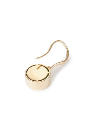 Detail View - Click To Enlarge - EMMAR - Jade 18K Yellow Gold Circle Earrings