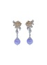 Main View - Click To Enlarge - EMMAR - 18K White Gold Diamond Jade Earrings
