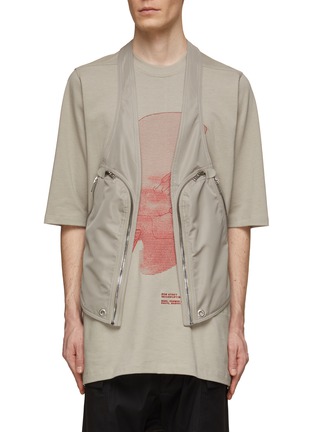 Main View - Click To Enlarge - RICK OWENS  - Kinetix Faille Bauhaus Vest