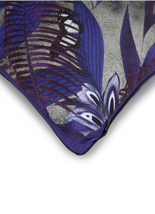 Detail View - Click To Enlarge - KRISTJANA S WILLIAMS - Palms Cushion — Blue