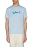 Main View - Click To Enlarge - PAUL & SHARK - Shark Print Cotton T-Shirt
