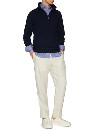 Figure View - Click To Enlarge - PAUL & SHARK - French Collar Linen Shirt