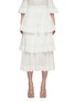 Main View - Click To Enlarge - ZIMMERMANN - Natura Tiered Ruffle Knitted Skirt