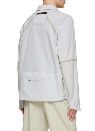 Back View - Click To Enlarge - HERNO - Zip Up Collared Shirt Jacket