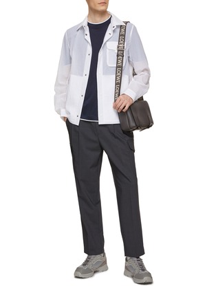Figure View - Click To Enlarge - HERNO - Button Up Collared Jacket