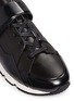 Detail View - Click To Enlarge - PIERRE HARDY - Comet' geometric sole panelled leather sneakers