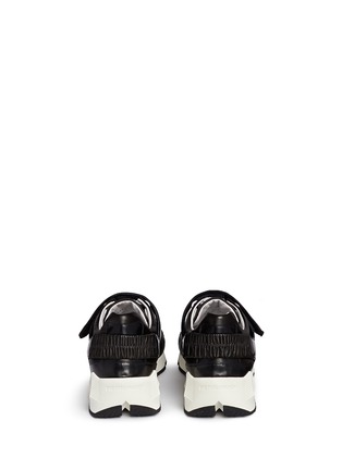 Back View - Click To Enlarge - PIERRE HARDY - Comet' geometric sole panelled leather sneakers