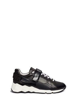 Main View - Click To Enlarge - PIERRE HARDY - Comet' geometric sole panelled leather sneakers