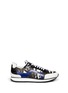Main View - Click To Enlarge - PIERRE HARDY - 'Perspective Cube' print leather trim saffiano sneakers