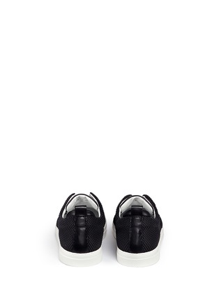Back View - Click To Enlarge -  - 'Slider' rubberised lattice leather slip-on sneakers