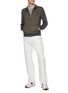 Figure View - Click To Enlarge - EQUIL - High Neck Zip Front Wool Blouson Jacket