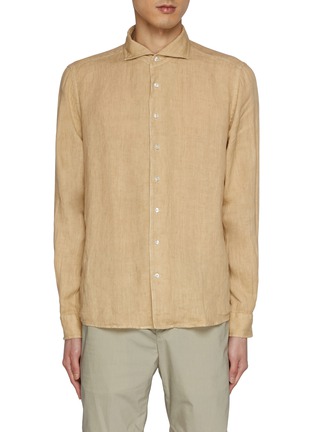Main View - Click To Enlarge - EQUIL - Collared Linen Shirt