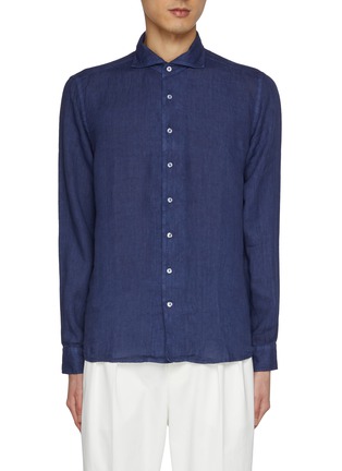 Main View - Click To Enlarge - EQUIL - Collared Linen Shirt