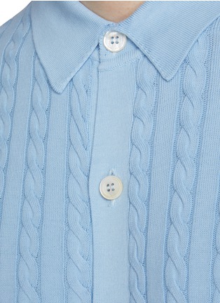  - EQUIL - Cotton Cable Knit Shirt